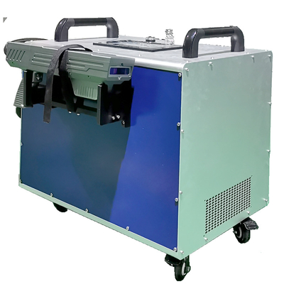 Produtos de metal industrial Plugue 100 W Máquina de laser de metal para avião Máquina de limpeza a laser de ferrugem